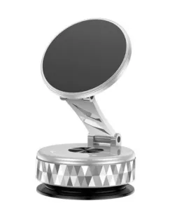 magnetický držák vakuový přísavný 360° stříbrný