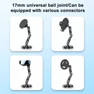MHK901 magnetický držák skládací třípolohový 360°, vhodný na přístrojovou, palubní desku vozidla, nebo jinou plochu TT-TopTechnology
