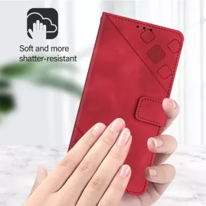 Pouzdro knížka Honor Magic6 Lite 5G červené, red, řada BUSINESS, materiál syntetická kůže S-T-A-R