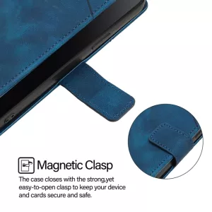 Pouzdro knížka pro Honor Magic6 Lite 5G modré, blue, řada BUSINESS, materiál syntetická kůže S-T-A-R