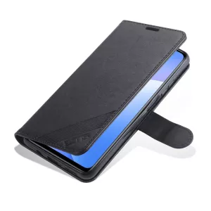 Pouzdro kožené Xiaomi Mi 10T Lite černé, black, řada SHEEPSKIN, model knížka AZNS
