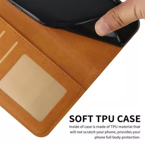 Pouzdro Realme Narzo 30 5G hnědé, brown, materiál syntetická kůže TT-TopTechnology