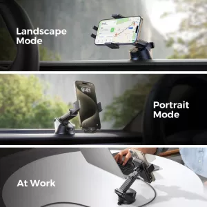 WHJR-ZS241S bezdrátový inteligentní nabíjecí držák do auta 15W, s podporou rychlého nabíjení, vhodný na palubní desku automobilu, nebo jinou plochu JOYROOM