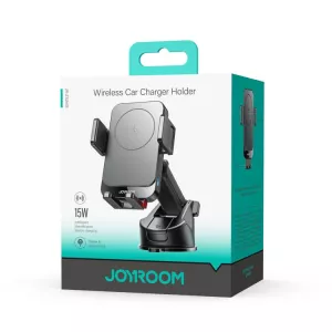 WHJR-ZS241S bezdrátový inteligentní nabíjecí držák do auta 15W, s podporou rychlého nabíjení, vhodný na palubní desku automobilu, nebo jinou plochu JOYROOM
