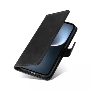 Kožené pouzdro Honor Magic7 Pro černé, black, řada CLASSIC, model knížka, materiál syntetická kůže TT-TopTechnology