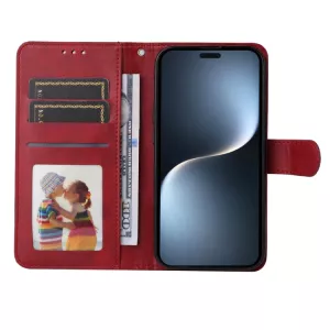 Kožené pouzdro Honor Magic7 Pro červené, red, řada CLASSIC, model knížka, materiál syntetická kůže TT-TopTechnology