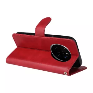 Kožené pouzdro Honor Magic7 Pro červené, red, řada CLASSIC, model knížka, materiál syntetická kůže TT-TopTechnology