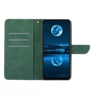 Kožené pouzdro knížka Motorola Edge 60 Pro zelené, green, řada EMBOSSED, materiál syntetická kůže S-T-A-R