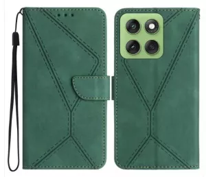 Kožené pouzdro knížka Motorola Edge 60 Pro zelené