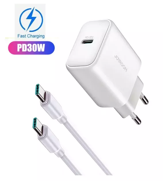 Nabíječka pro Xiaomi Redmi Note 12s PD / PPS 30W + dobíjecí, data kabel 3A, plně nahrazují originální set Joyroom Nabíječka pro Xiaomi Redmi Note 12s PD / PPS 30W