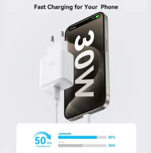 Nabíječka pro Xiaomi Redmi Note 12s PD / PPS 30W + dobíjecí, data kabel 3A, plně nahrazují originální set Joyroom Nabíječka pro Xiaomi Redmi Note 12s PD / PPS 30W + dobíjecí, data kabel 3A, plně nahrazují originální set Joyroom