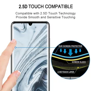 Ochranné sklo Xiaomi Mi Note 10 Lite, tvrzené sklíčko na LCD displej, zaoblené - celoplošné TT-TopTechnology