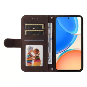 Pouzdro Honor X6, Honor X8 5G, Honor 70 Lite hnědé, brown, řada CLASSIC, model knížka, materiál syntetická kůže TT-TopTechnology