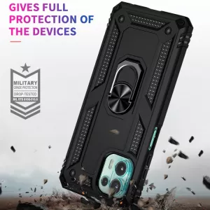 Pouzdro Motorola Edge 20 Lite + sklo, ochranné sklíčko, kovový prsten slouží také pro fixaci telefonu na magnetickém držáku TT-TopTechnology