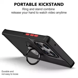 TPU ochranné pouzdro Motorola Edge 60 Pro černé, black, odolné proti nárazům, s držákem a magnetem uprostřed TT-TopTechnology
