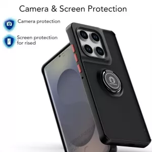 TPU ochranné pouzdro Motorola Edge 60 Pro černé, black, odolné proti nárazům, s držákem a magnetem uprostřed TT-TopTechnology