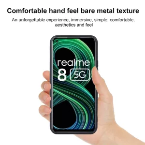 TPU pouzdro, kryt pro Realme 8 5G black, černé, naklapovací TT-TopTechnology