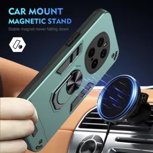 TPU pouzdro, zadní kryt Honor Magic7 Pro zelené, green, odolné proti nárazům, s držákem a magnetem uprostřed TT-TopTechnology