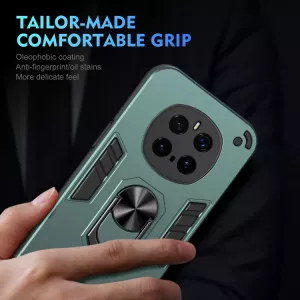 TPU pouzdro, zadní kryt Honor Magic7 Pro zelené, green, odolné proti nárazům, s držákem a magnetem uprostřed TT-TopTechnology