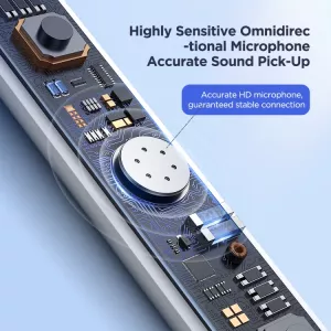 Sluchátka JR-EC05 Bass pro Samsung Galaxy S23+, bílá - kvalitní značkové příslušenství s přenosem zvuku přes konektor Typu-C a vestavěným převodníkem DAC JOYROOM