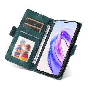 Kožené pouzdro knížka Honor 90 Lite 5G zelené, green, řada RHOMBUS TT-TopTechnology Kožené pouzdro knížka Honor 90 Lite 5G zelené, green, řada RHOMBUS TT-TopTechnology