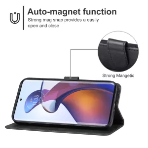 Kožené pouzdro knížka Motorola Edge 50 Fusion černé, black, řada CLASSIC, materiál syntetická kůže TT-TopTechnology Kožené pouzdro knížka Motorola Edge 50 Fusion černé, black, řada CLASSIC, materiál syntetická kůže TT-TopTechnology