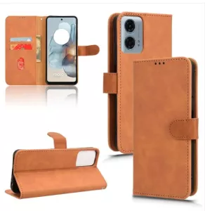 Kožené pouzdro Motorola Moto G34 5G hnědé
