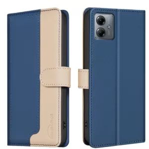 Kožené pouzdro Motorola Moto G54 5G blue