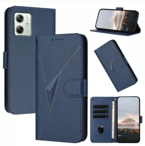 Kožené pouzdro Motorola Moto G54 5G modré