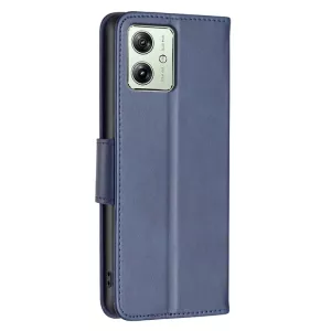 Kožené pouzdro Motorola Moto G54 5G royal blue, modré, model knížka, řada TRIANGLE, materiál syntetická kůže TT-TopTechnology