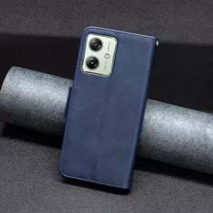 Kožené pouzdro Motorola Moto G54 5G royal blue, modré, model knížka, řada TRIANGLE, materiál syntetická kůže TT-TopTechnology