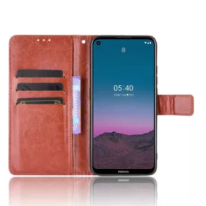 Kožené pouzdro Nokia 3.4, Nokia 5.4 hnědé, brown, materiál syntetická kůže, řada CLASSIC TT-TopTechnology