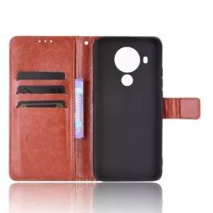 Kožené pouzdro Nokia 3.4, Nokia 5.4 hnědé, brown, materiál syntetická kůže, řada CLASSIC TT-TopTechnology