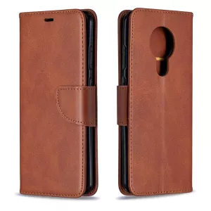 Kožené pouzdro Nokia 5.3 hnědé, brown, model knížka, řada Lambskin TT-TopTechnology Kožené pouzdro Nokia 5.3 hnědé, brown, model knížka, řada Lambskin TT-TopTechnology
