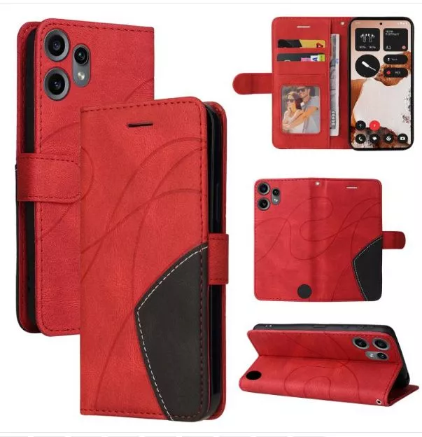 Kožené pouzdro Nothing CMF Phone 2 Pro red