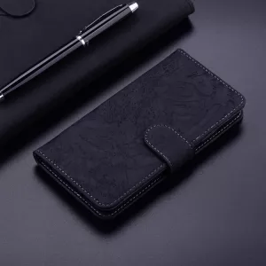 Kožené pouzdro Oppo Reno5 5G černé, black, model knížka, řada TIGER S-T-A-R