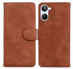 Kožené pouzdro Realme 10 hnědé