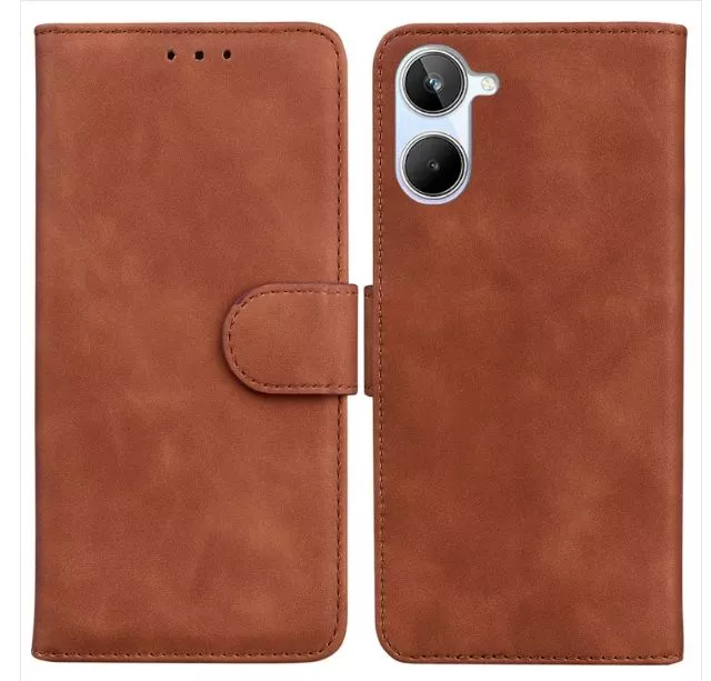 Kožené pouzdro Realme 10 hnědé