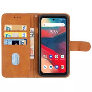 Kožené pouzdro Umidigi Bison GT2 5G hnědé, brown, model knížka, materiál syntetická kůže TT-TopTechnology