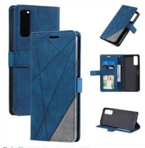 Kožené pouzdro Vivo Y52 5G modré