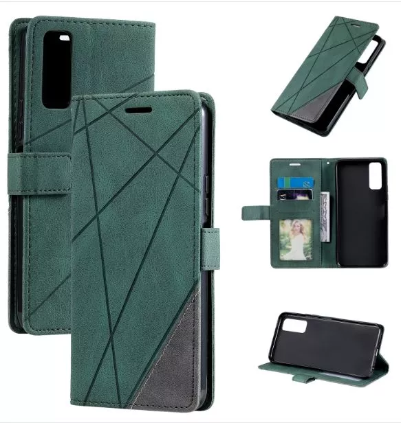 Kožené pouzdro Vivo Y52 5G GREEN