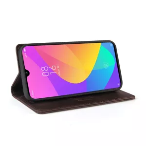 Kožené pouzdro Xiaomi Mi 9 Lite hnědé, brown, model knížka, ze syntetické kůže TT-TopTechnology Kožené pouzdro Xiaomi Mi 9 Lite hnědé, brown, model knížka, ze syntetické kůže TT-TopTechnology
