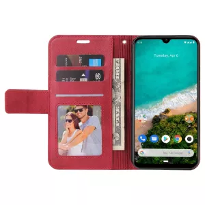 Kožené pouzdro Xiaomi Mi A3 červené, red, model knížka, řada GQ.UTROBE TT-TopTechnology
