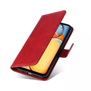 Kožené pouzdro Xiaomi Redmi 13c 4G / 5G red, červené - vínové, řada CLASSIC TT-TopTechnology
