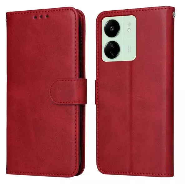Kožené pouzdro Xiaomi Redmi 13c 4G / 5G red