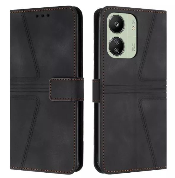 Kožené pouzdro Xiaomi Redmi 13C - černá