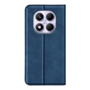 Kožené pouzdro Xiaomi Redmi Note 14 Pro modré, blue, model knížka, řada Magnetic Classic, materiál syntetická kůže TT-TopTechnology
