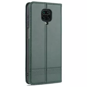 Kožené pouzdro Xiaomi Redmi Note 9 Pro green, zelené, model knížka, řada AZNS TT-TopTechnology