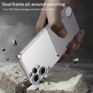 Nárazuvzdorný kryt pro Nothing CMF Phone 2 Pro stříbrný, silver, s čepovým spojem TT-TopTechnology