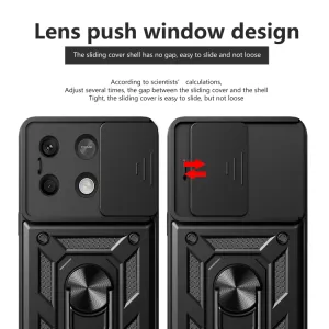 Pouzdro Xiaomi Redmi Note 13 5G modré, blue, odolné proti nárazům, kovový otočný držák ( stojan) 360 stupňů TT-TopTechnology